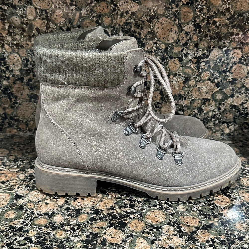 GH Bass Metallic Andrea Boots 9M EUC